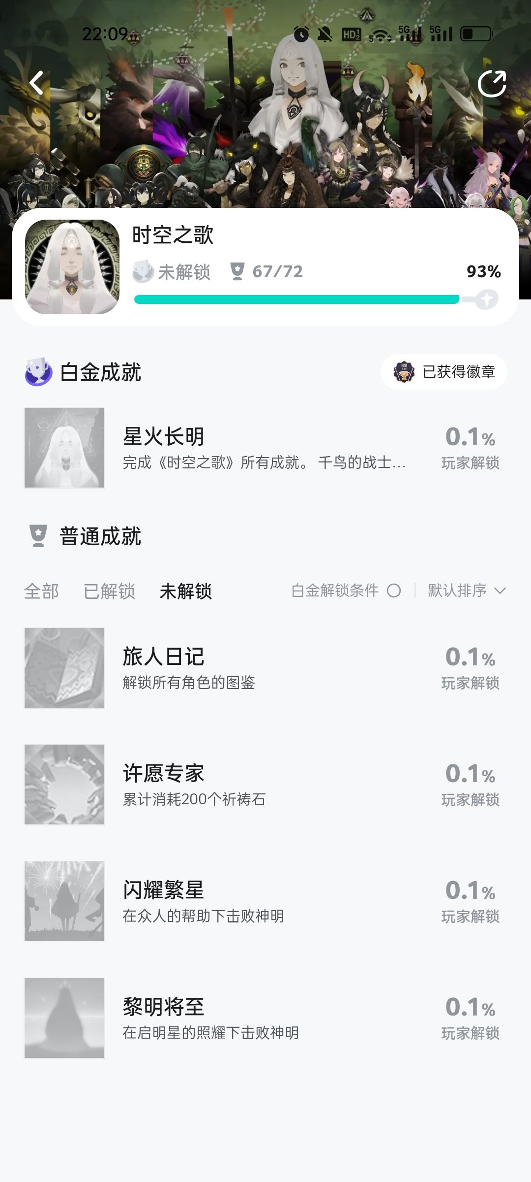 成就不同步 1