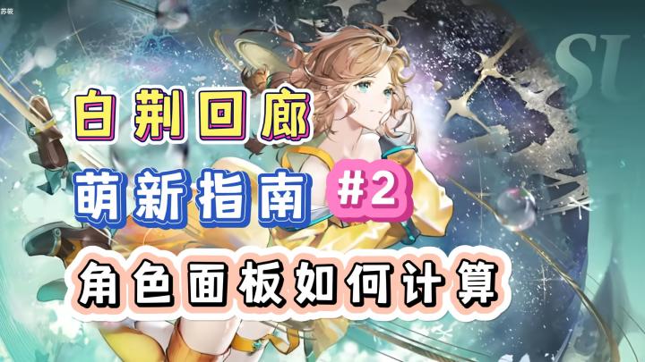 白荆回廊萌新入坑指南第二期!角色面板是如何计算的?截图