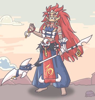 【英灵图鉴】
在皮肤上描绘特殊的符文，以骨为器，他们与世隔绝，脱离了现代生活的喧嚣，在夜晚围绕着篝火舞蹈，歌唱着狩猎的收获和自然的奇妙
【勇士的血液里流淌着胜利的基因】
【心怀信念守护我们的家园，不畏惧任何凶兽】