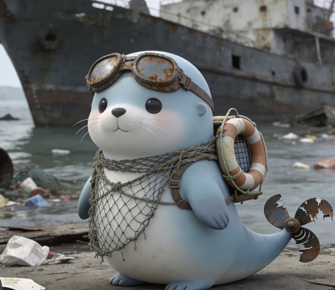 疯狂水世界吉祥物:废土海豹 1