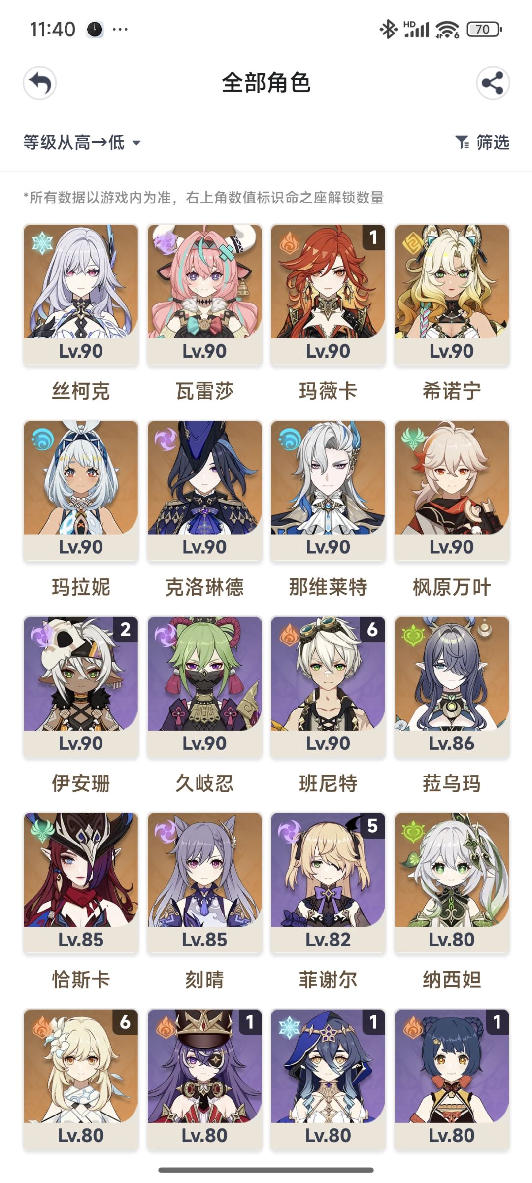 各位，我下下卡池该抽芙宁娜还是奈芙尔截图