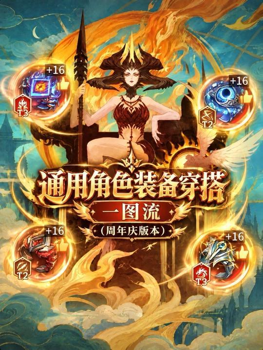 通用角色装备穿搭一图流攻略（周年庆版本）截图