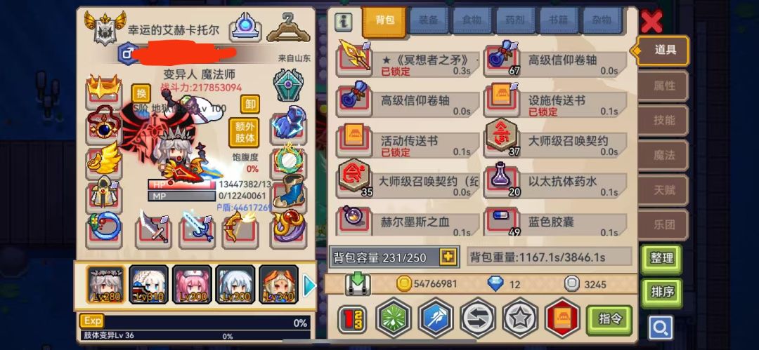 伊洛纳冰法装备搭配。截图