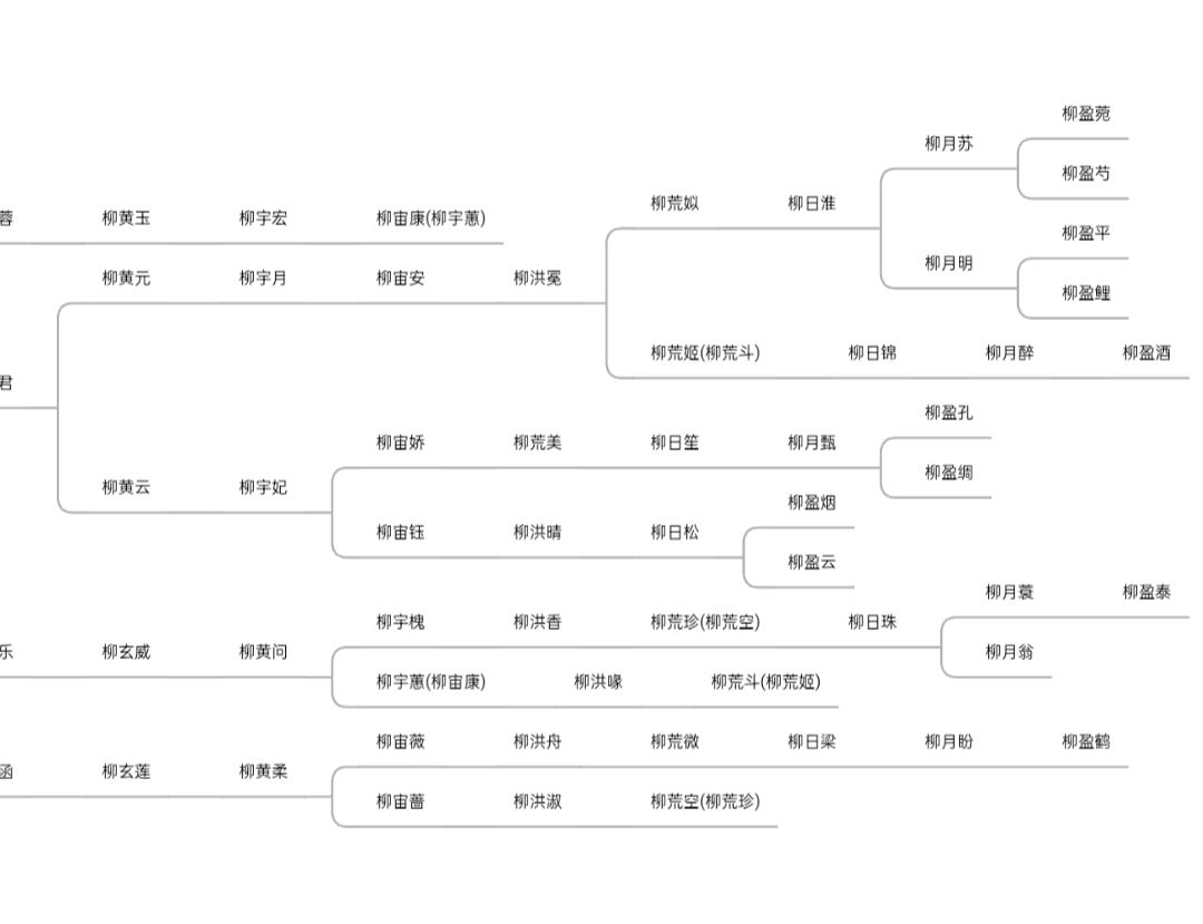 闲的没事用软件搞了个族谱 2