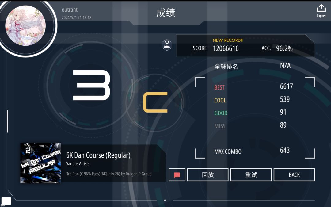 6k 3dan pass 1