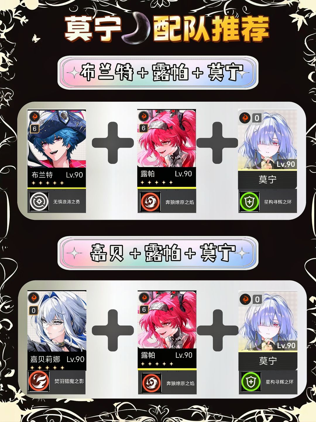 莫宁配队攻略（无琳奈也可玩） 2