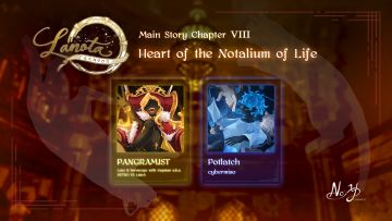 Lanota主线第八章「生命音矿之心」收录乐曲：
「PANGRAMIST / Luze & horoscope with trapman a.k.a. DETRO VS LisicA」
「Potlatch / cybermiso」
面对各种不怀好意的诱惑，里莫能坚守信念吗？ 
#lanota #调律诗篇lanota #音乐游戏 #音游#调律诗篇Lanota#调律诗篇Lanota