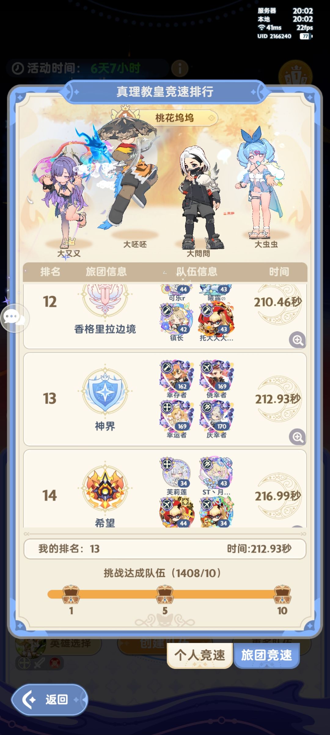 纯挂机就13了,真简单这次 1