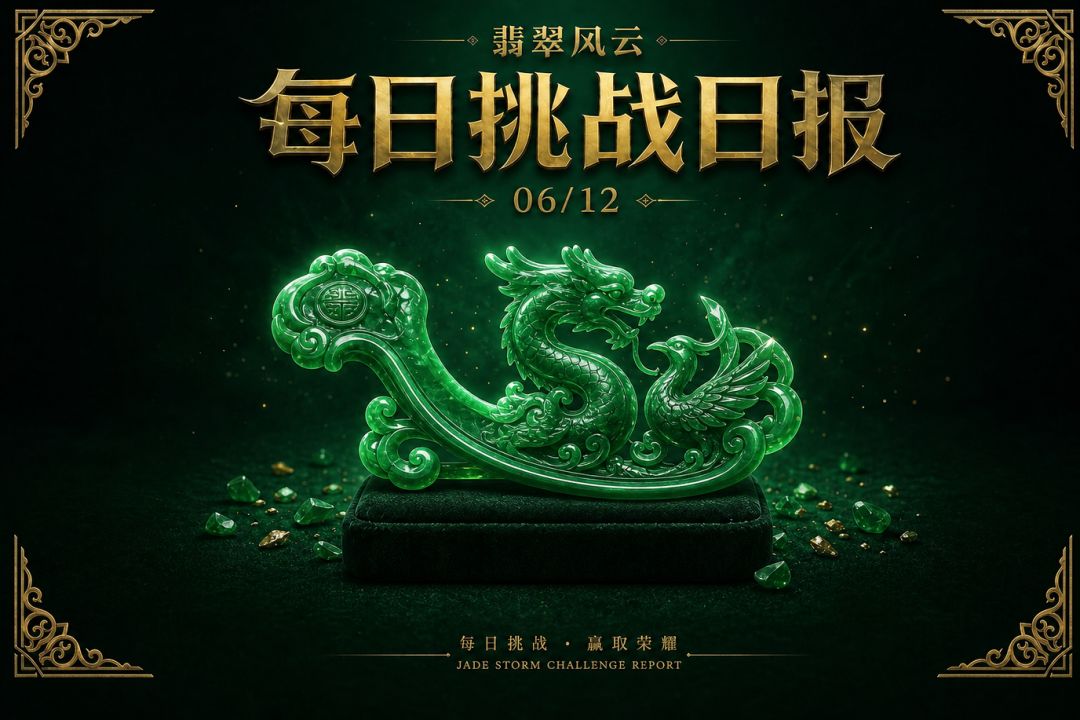 翡翠风云 ·每日挑战日报 2026年6月12日(周五) 1