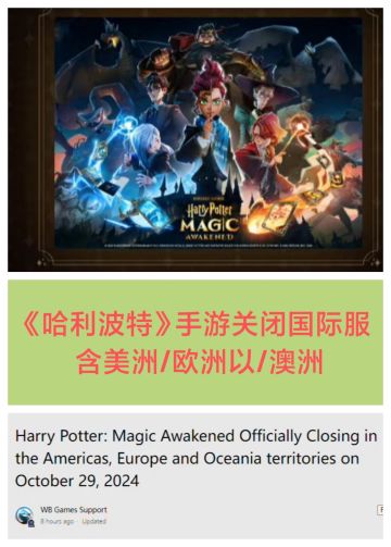 关闭部分国际服❗《哈利波特》手游也凉了❓❓❓