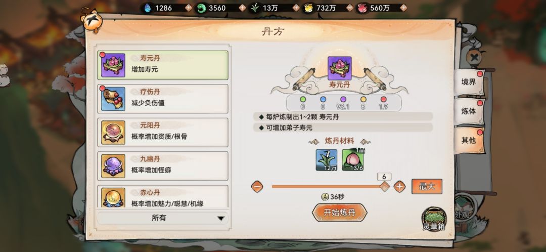 还在炼寿元丹的有多少? 2
