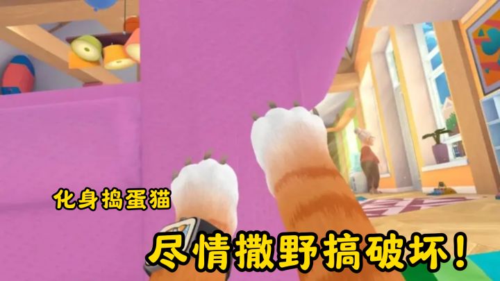 化身捣蛋猫,在房间里尽情撒野搞破坏!截图