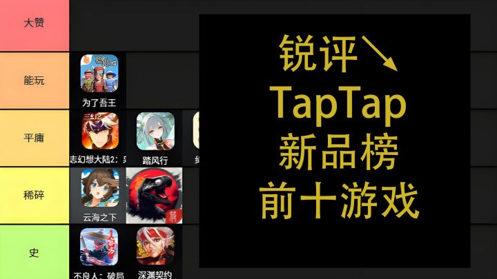 锐评TapTap新品榜前十手游截图