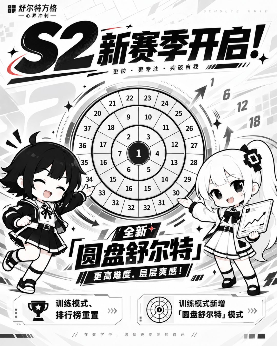 训练重置!「舒尔特圆盘」来啦! 1