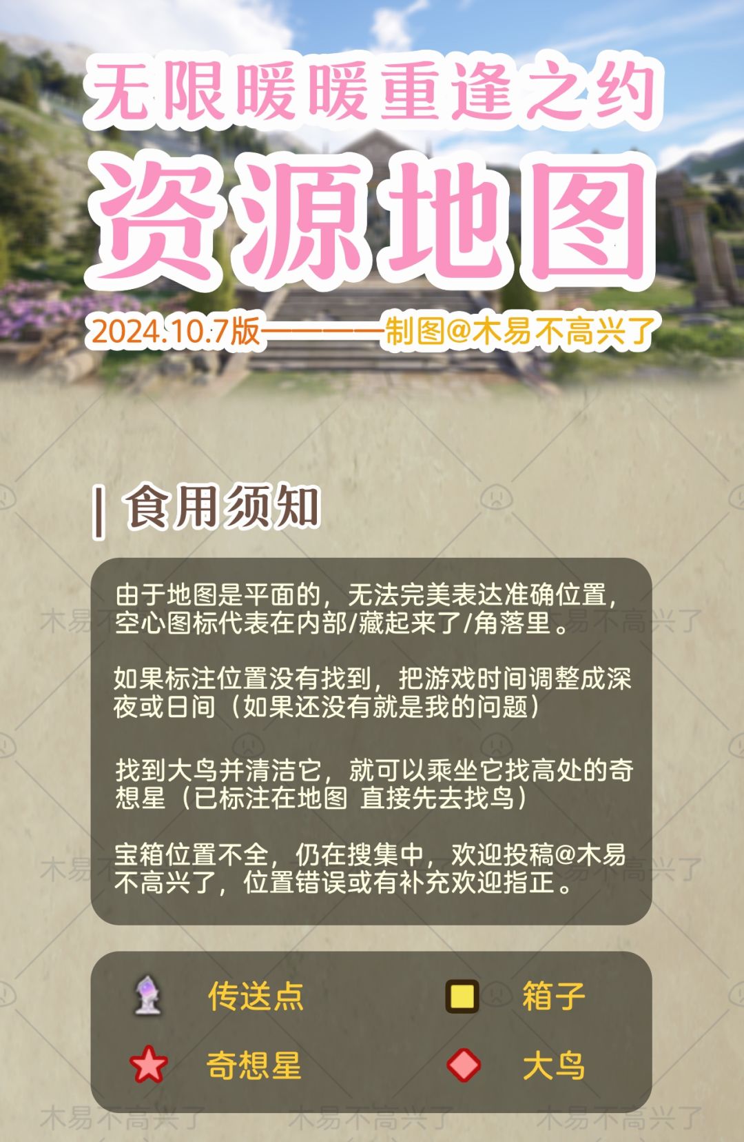 无限暖暖丨奇想星位置攻略（主页有公测版） 2
