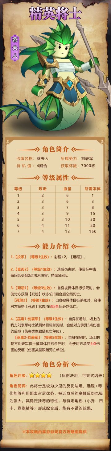 【奇兵群雄传】| 蔡夫人