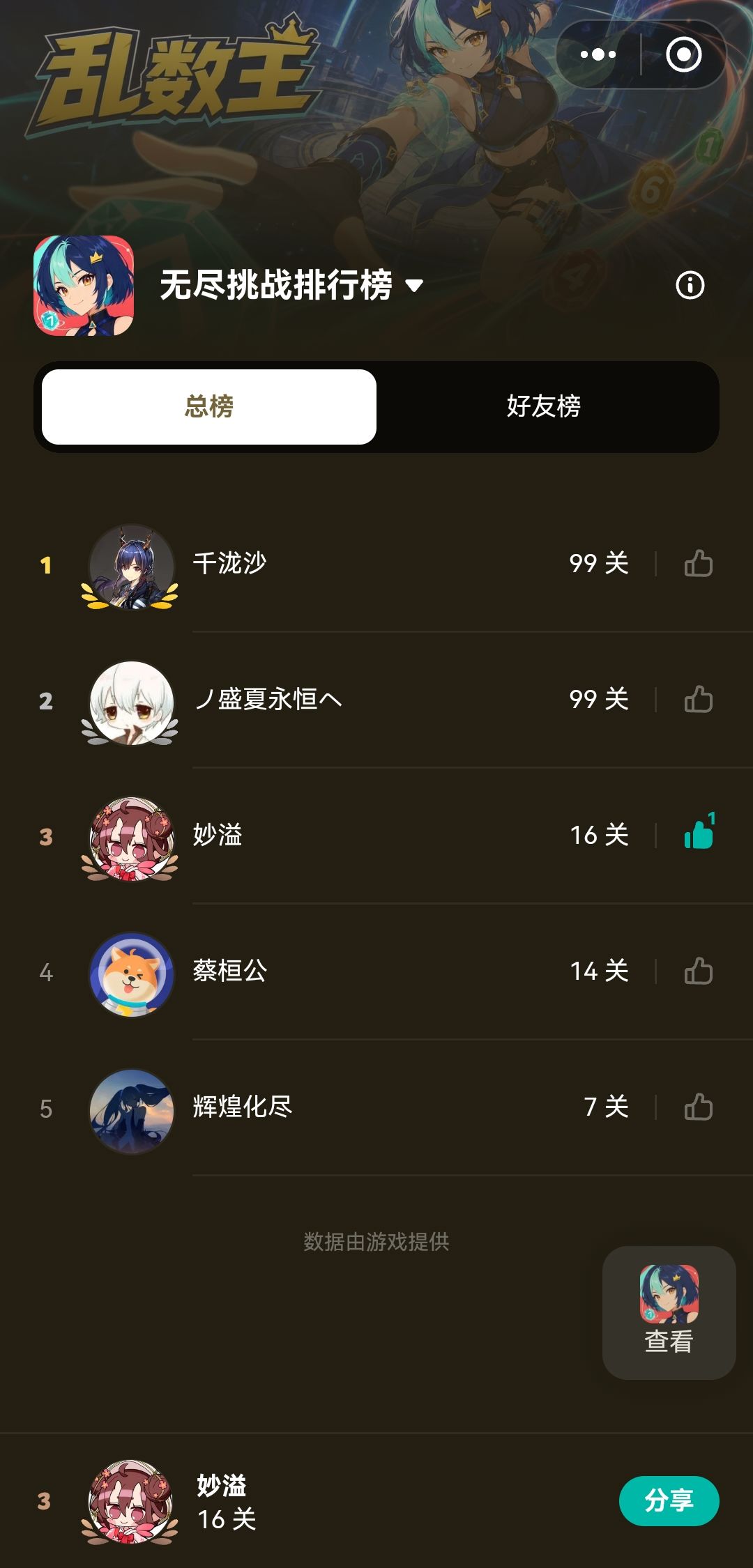 目前第三 1