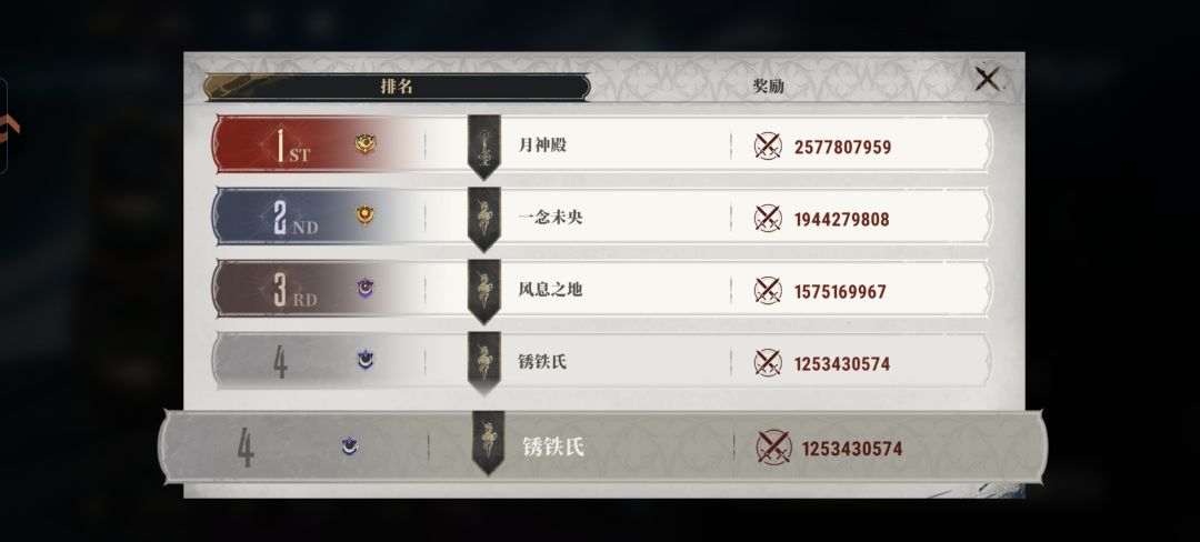 渠道服。第四公会收7+战神。截图