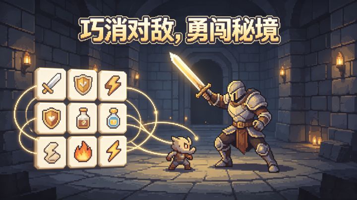 《勇者三消》策略三消战斗,开启勇者地牢征途截图