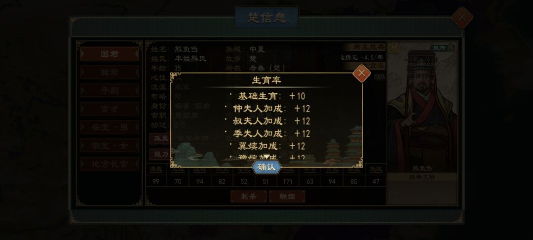 为什么ai楚王能册封嫔 1
