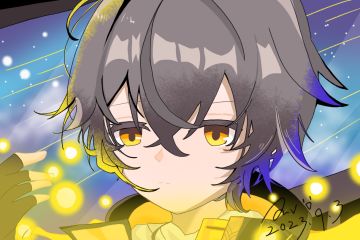 画了一下穹，毕竟是那个无敌的男人
万千星辰，你我的命运也不过是微小的星屑，但当你有机会做出选择时，不要让自己后悔
参与【假】阵营#星穹铁道茶话会2.0