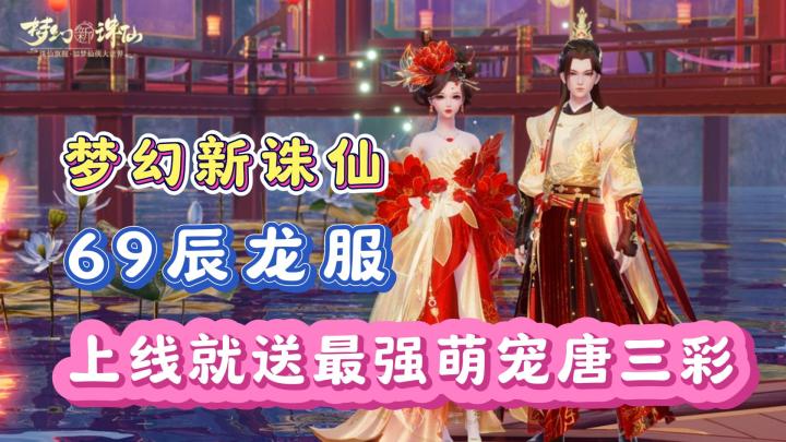 第二个69服来了!上线就送新手最强萌宠唐三彩!更有无级别灵武送截图