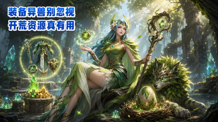 装备和异兽别忽视！战争之轮开荒资源真有用截图