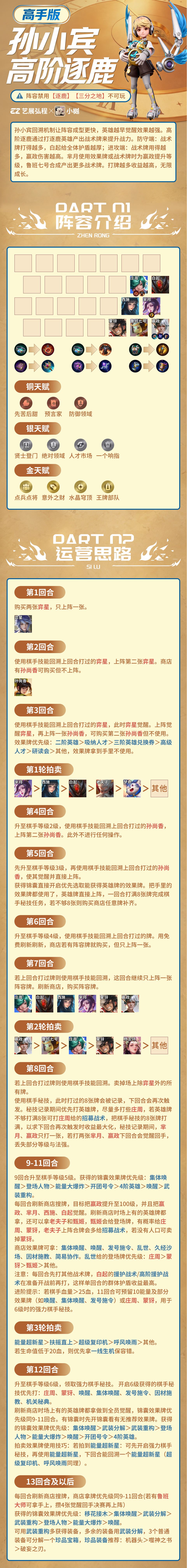 【孙小宾逐鹿】新手高手版详细攻略来啦 2