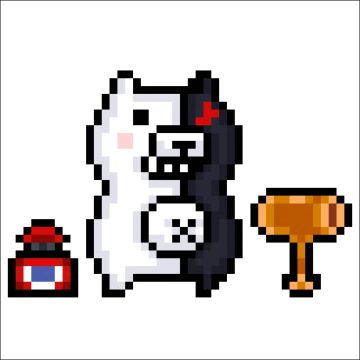 元气骑士x枪弹辩驳 刺客-黑白熊