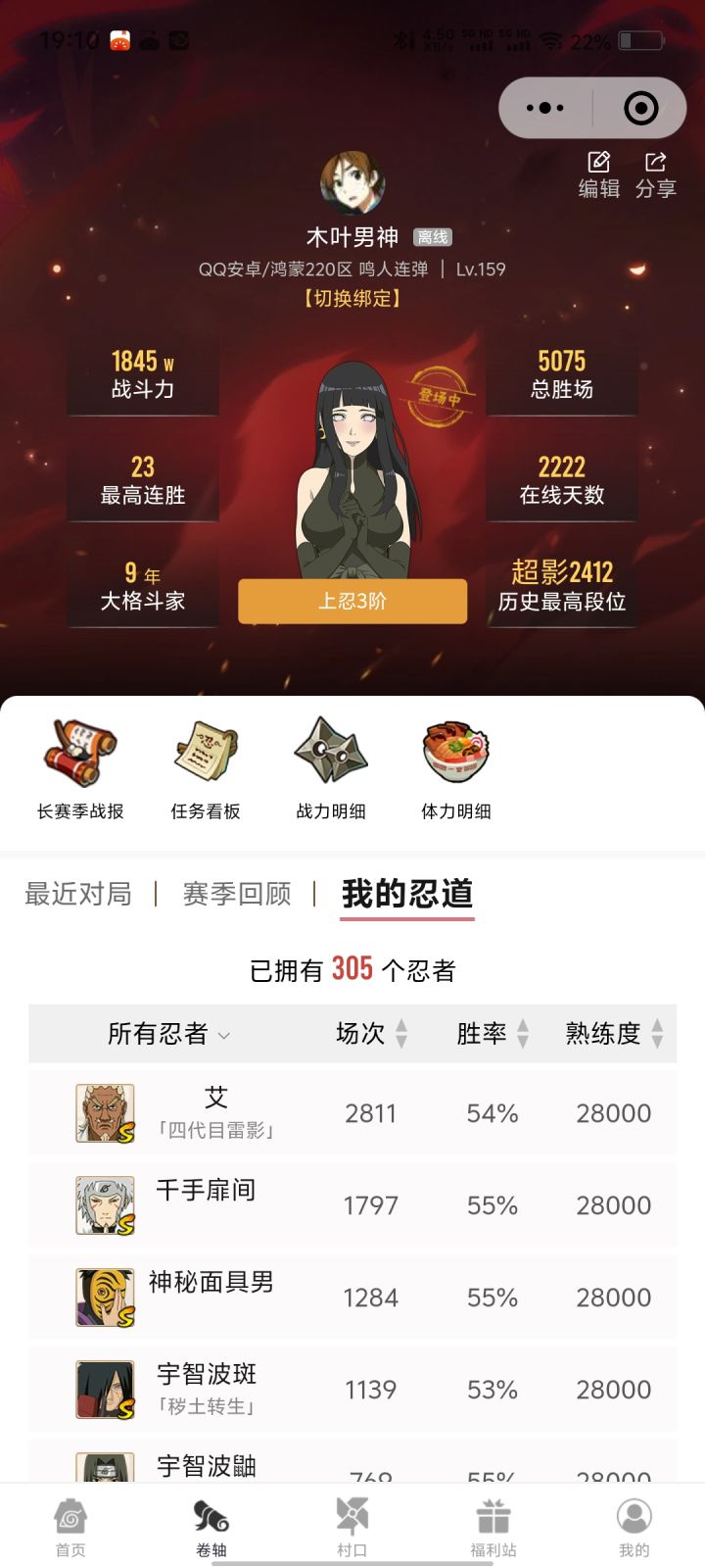 登录天数2222[表情_吃瓜]#火影忍者手游截图