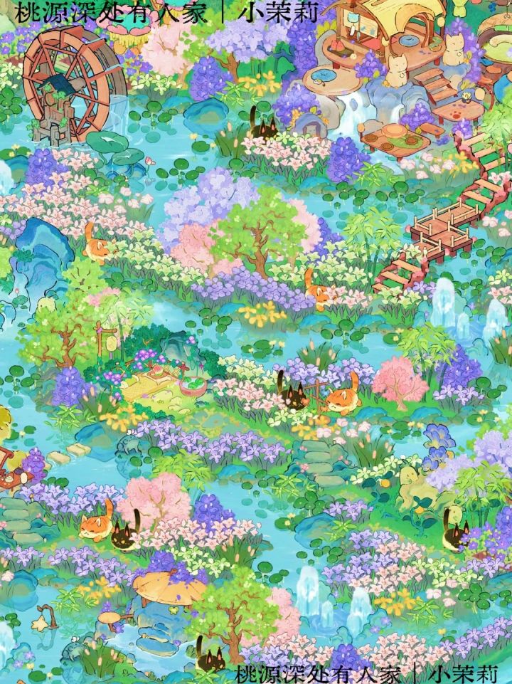 桃源「猫咪出没」二岛布局截图