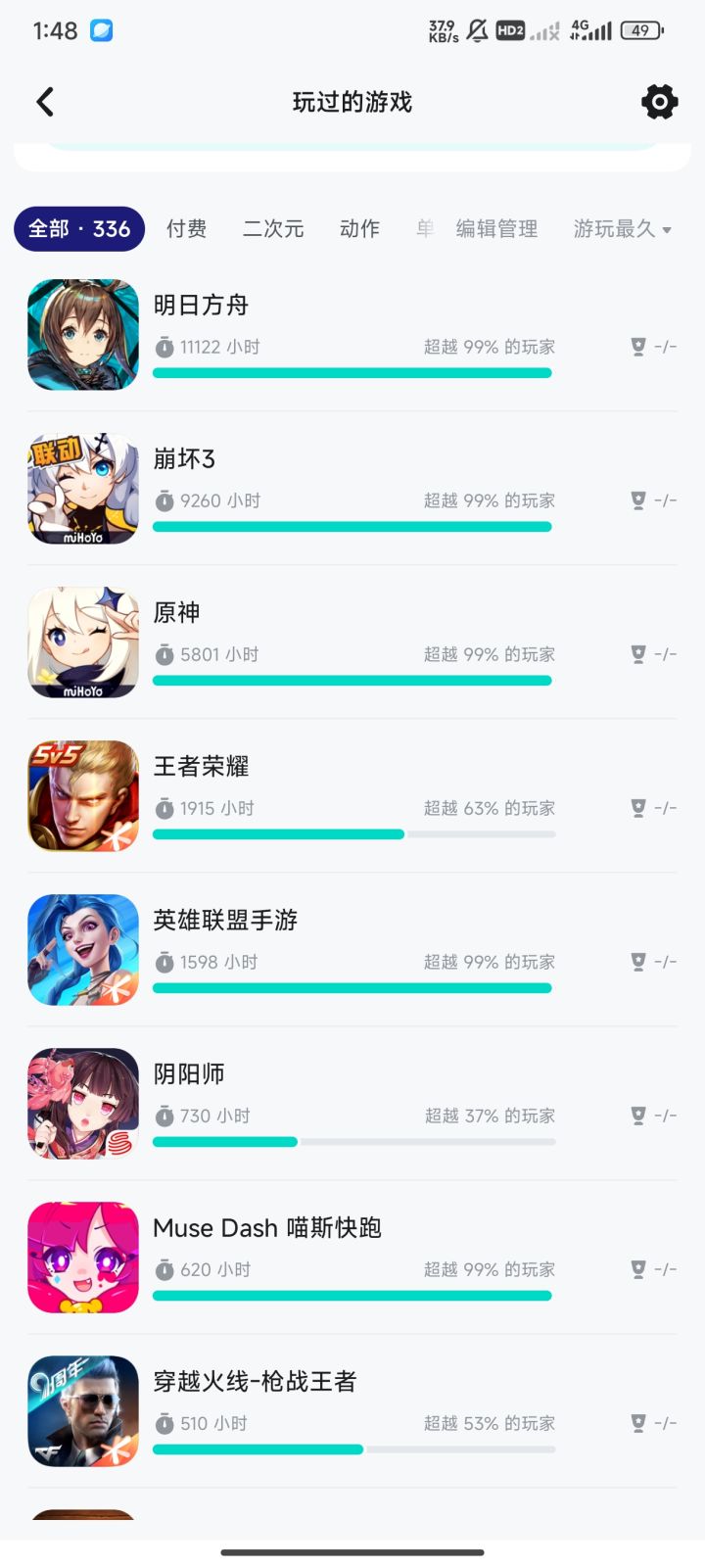 请叫我明日方舟高手😎截图