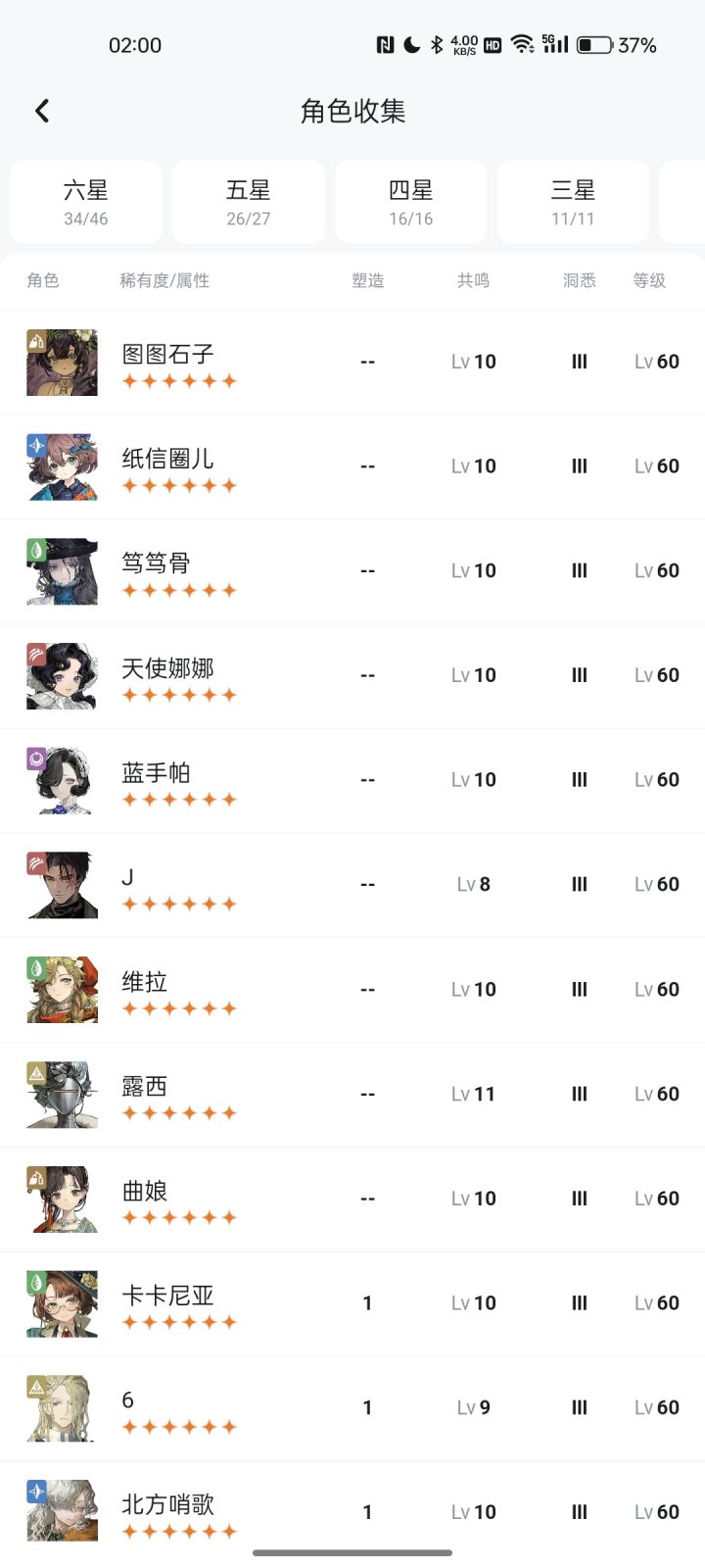 一共实装多少个六星了截图