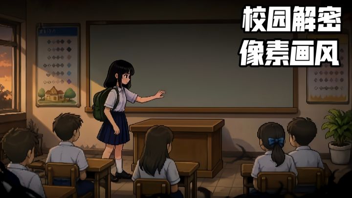 像素校园解谜游戏,《禁忌女孩》值不值得玩?截图