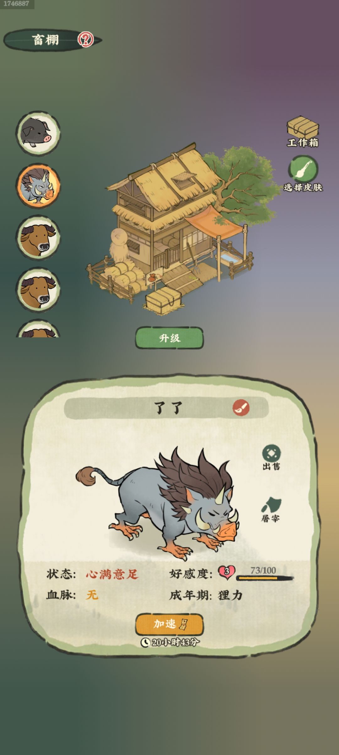 猪进化成狸力 1