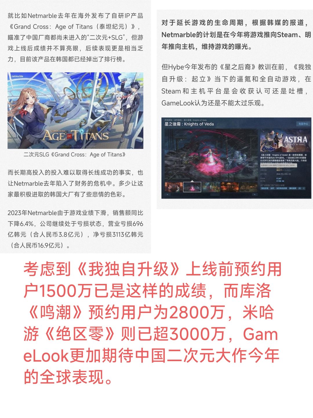 Netmarble终于转型成功?横向对比其他二游 1