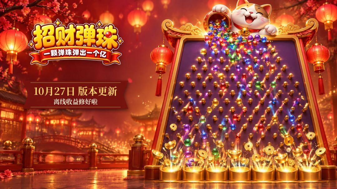 《招财弹珠》1.1.1 更新:离线收益修好啦 1
