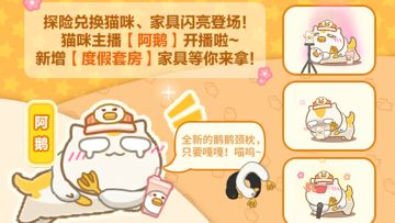 嘎！猫咪探险已更新！新猫咪登场：阿鹅~