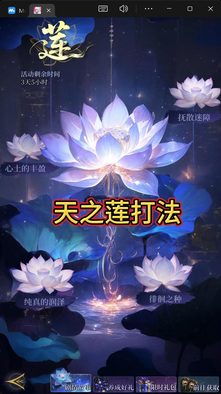 不朽箴言天之莲打法截图