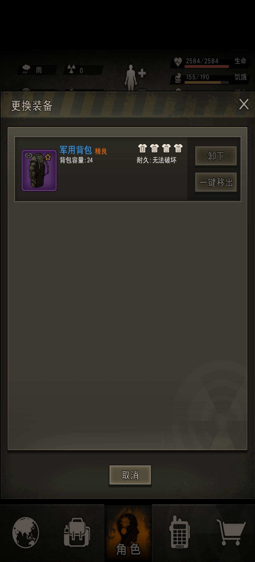 背包有完美品质吗?有的话容量多少呢? 1