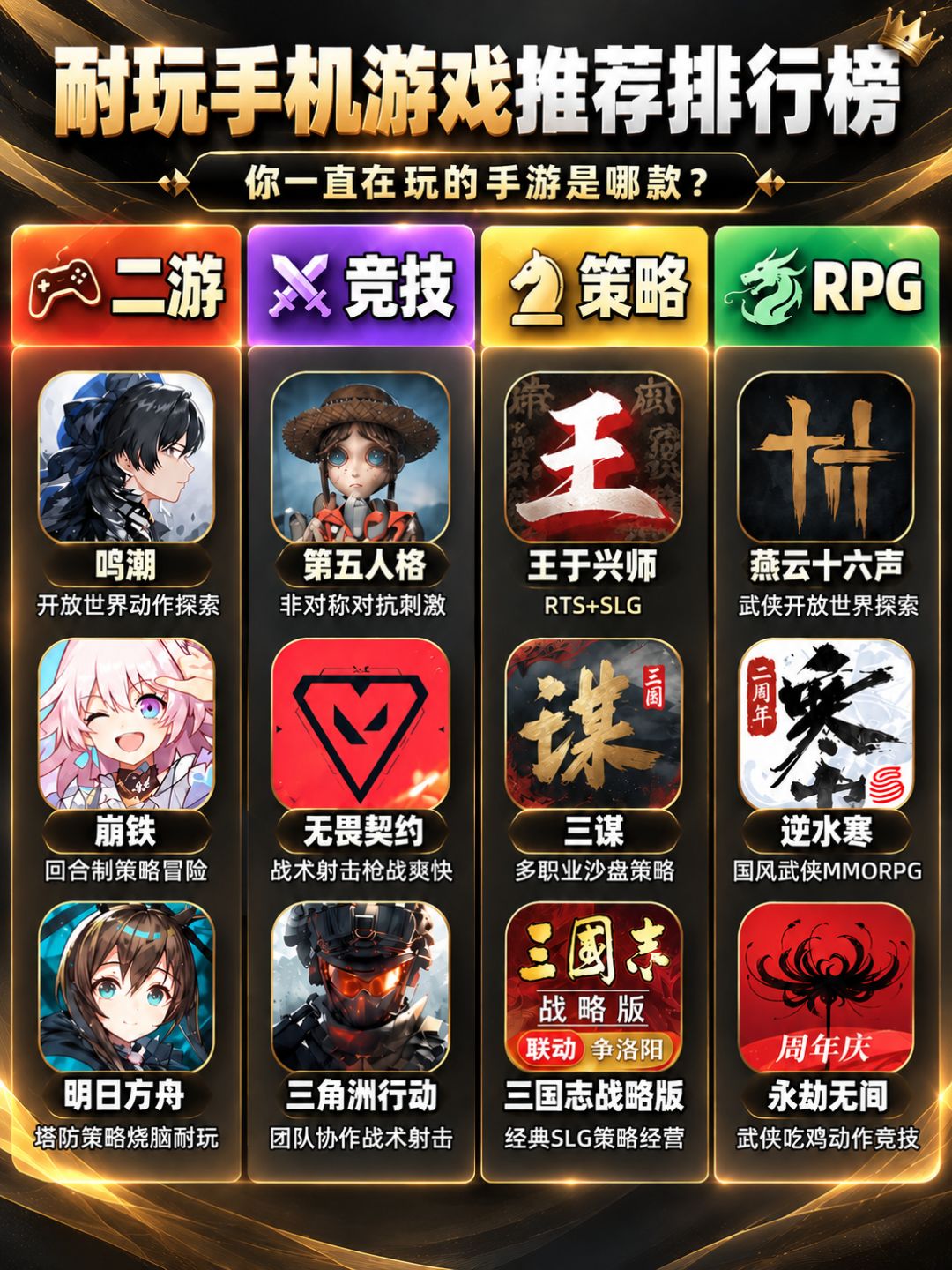 最耐玩的手机游戏推荐 2