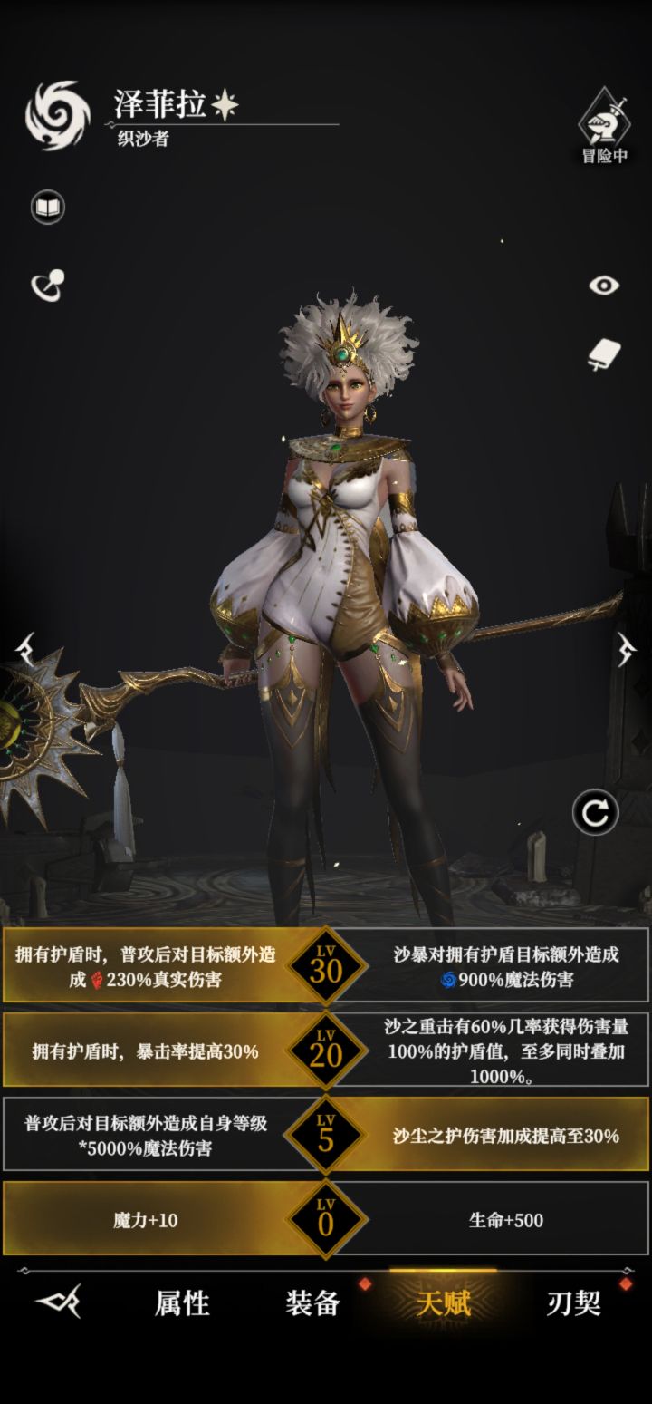 大佬们,她的装备和天赋该怎么选截图