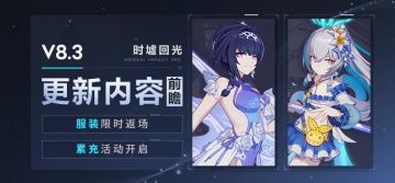 【资讯】V8.3更新内容前瞻丨服装限时返场、累充活动开启