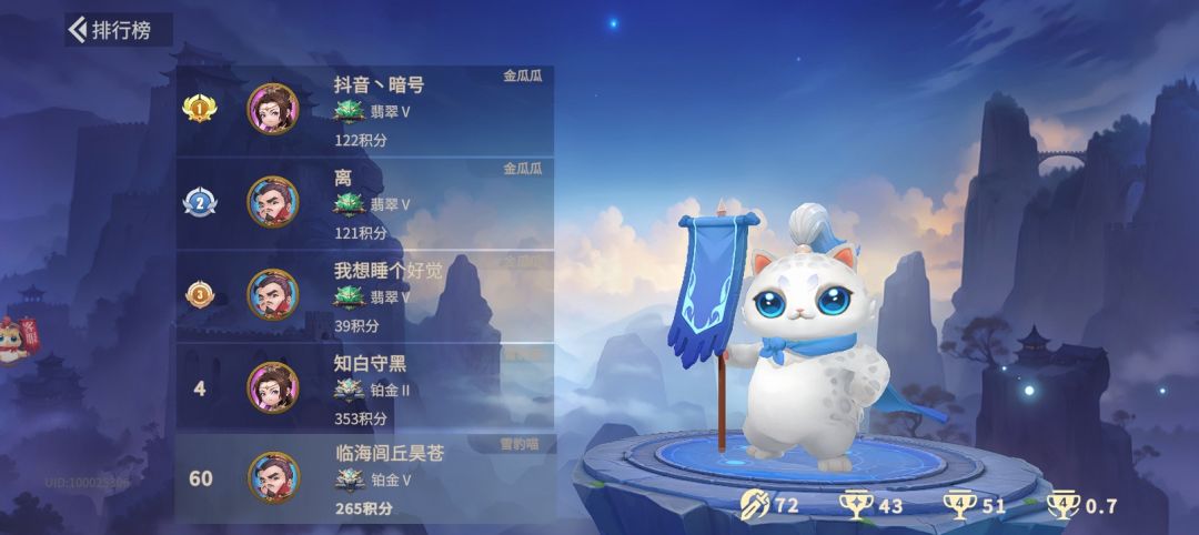全国排名60,为蜀国代言 1