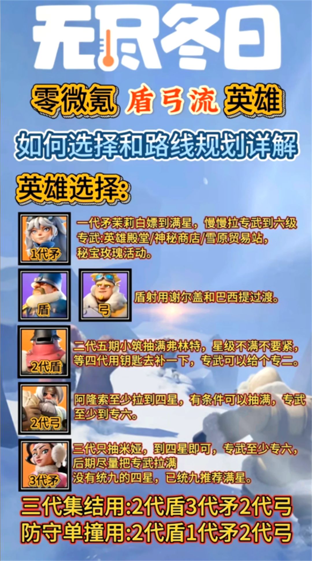 零微氪盾弓流路线,照着养少走弯路 1