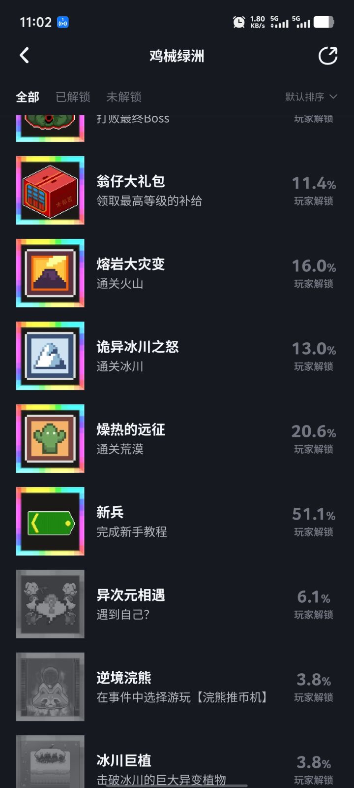 我想知道为什么完成新手教程才百分之五十截图