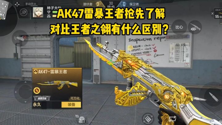 AK47雷暴王者抢先了解,对比王者之翎有什么区别?截图