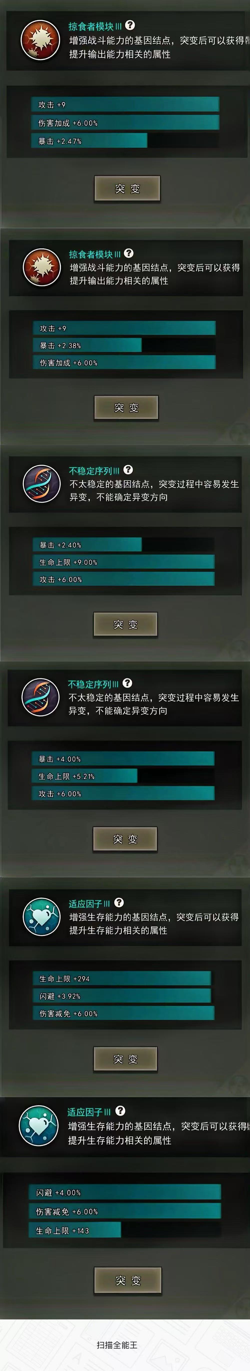 记录6配基因,12月1日 1
