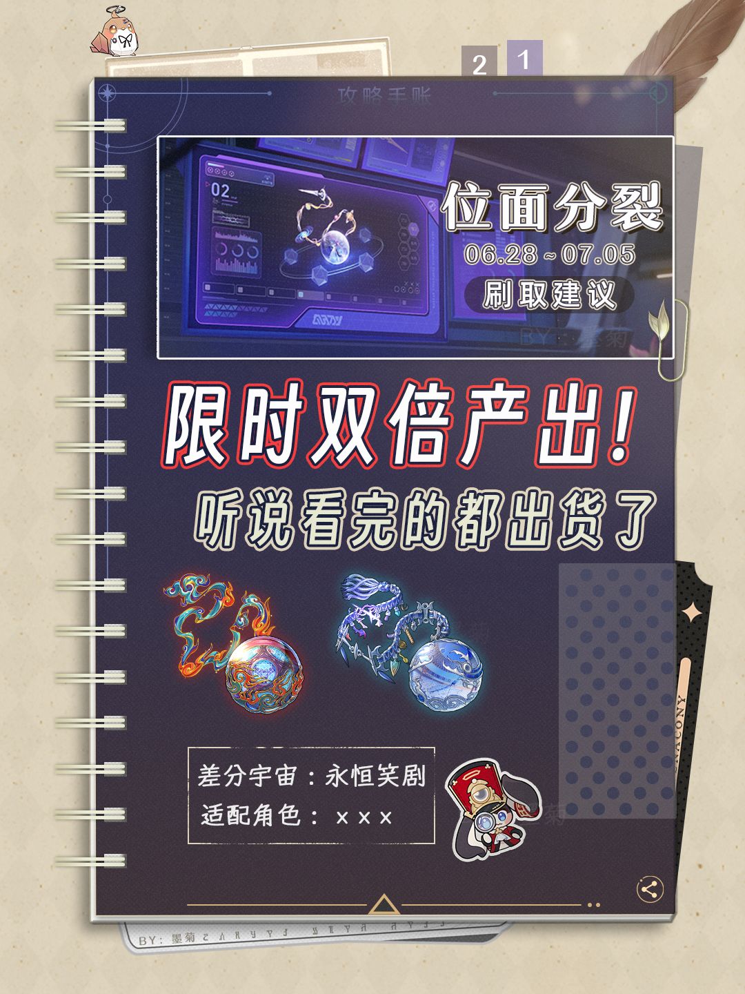 【V2.3攻略】星穹铁道双倍内圈饰品刷取建议 1