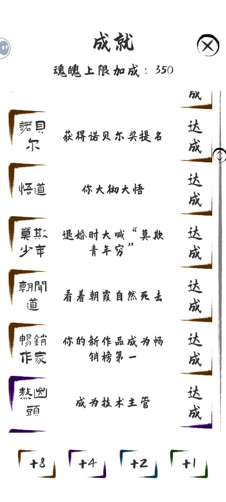 我莫欺少年穷的成就呢 1